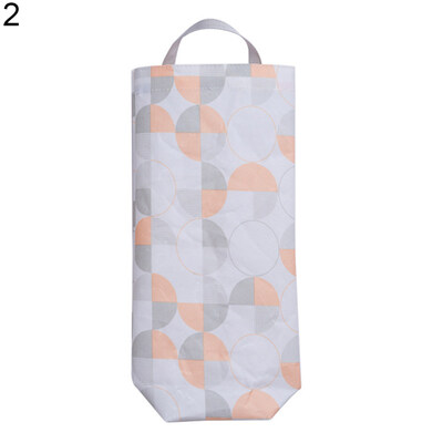 

Fashion Grid Pattern Hanging Kitchen Garbage Storage Packing Pouch Bag