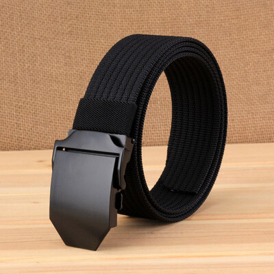 

Fashion Unisex Nylon belt trend Men weaving Nylon Automatic buckle belt high quality Men&Women casual belt