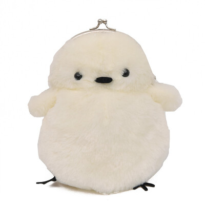 

2019 Lovely Chick Shaped Messenger BagFor Children Fur Plush Mini Artificial Fur Handbags Cross Body Comfortable Girl Bag