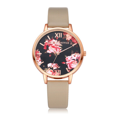 

Hot Sale Lvpai Famous Brand Rose Gold Dress Watches Flower Leather Fashion WristWatches Women Luxury Quartz Watch Gift Clock 233