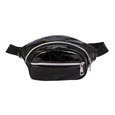 

Women Geometric Laser Fanny Pack Chest Phone Pouch Girl Waist Shoulder Bags