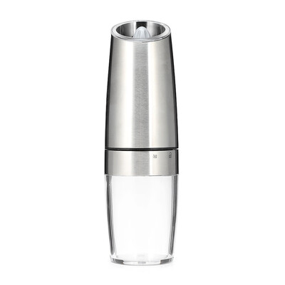 

Electric Pepper Mill Portable Salt Grinder Battery Acrylic Stainless Steel