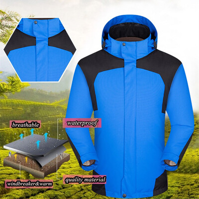 

Toponeto Men Winter Hooded Softshell Windproof Waterproof Soft Coat Shell Jacket