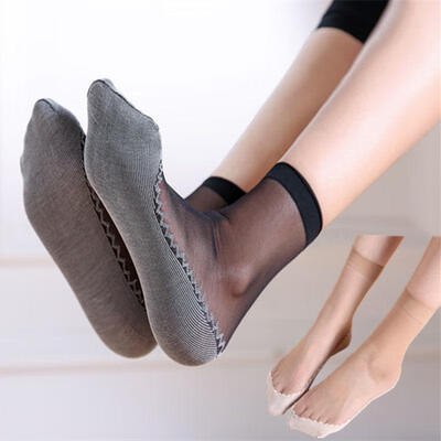 

1 Pairs Women Ultra Thin Elastic Silk Girl Short Stockings Ankle Low Cut Socks