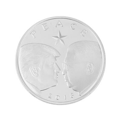 

Trump Kim Jong-Un Commemorative Coin 2018 Foreign Coins Gift Collection
