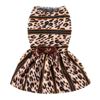 

Dog Dress Dog Clothes Leopard Print Sexy Dog Harness Dress Pet Spring Summer Clothes Vest Shirts Lace Dress