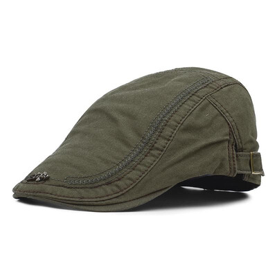 

Vintage Men Women Peaked Cap Casquette Breathable Cotton Beret Newsboy Flat Hat Boina Bone Visor Hat