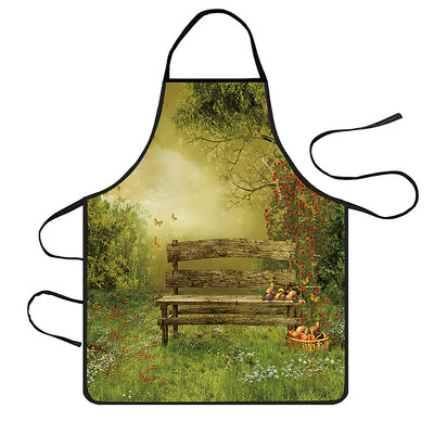 

Toponeto Home Women Waterproof Cute Cartoon Kitchen Restaurant Cooking Bib Apron Aprons