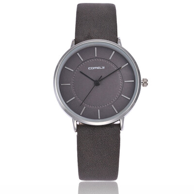 

Casual ladies leather watch Japanese movement couple stone