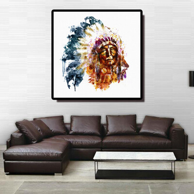 

Gobestart Abstract Indians Canvas Oil Painting Print Picture Home Wall Art Decor
