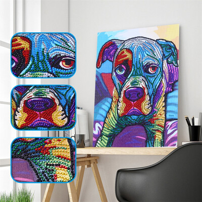 

Gobestart Special Shaped Diamond Painting DIY 5D Partial Drill Cross Stitch Kits Crystal R