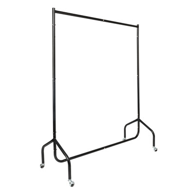 

4FT Heavy Duty Portable Rolling Commercial Clothes Garment Dry Hanger Rack Rail