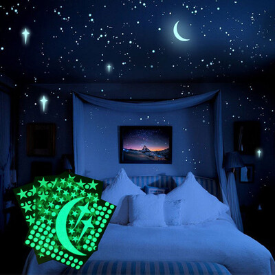 

〖Follure〗3D Stars Glow In The Dark Luminous Fluorescent Wall Stickers Kids Bedroom