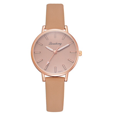 

Korean version of the simple casual ladies quartz watch AliExpress explosion models fashion solid color alloy fashion watches