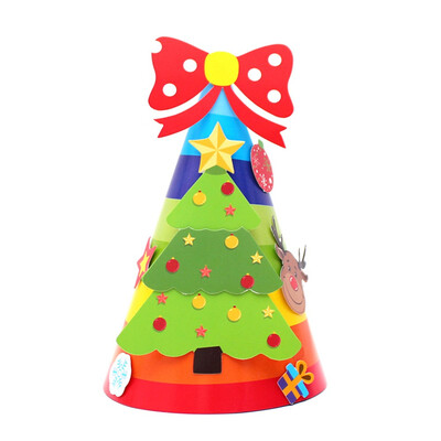 

Toponeto Christmas Decorations Cartoon Children Christmas Hat Cardboard Children Hat