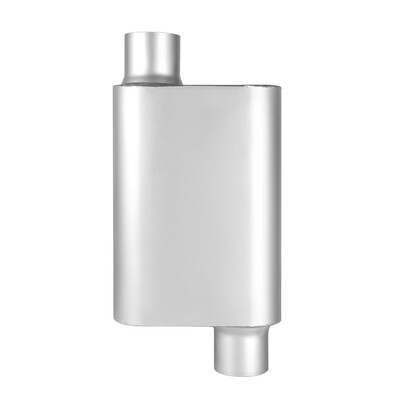 

Chambered Performance Race Muffler 3" Inlet 3" Outlet Offset Aggressive Sound