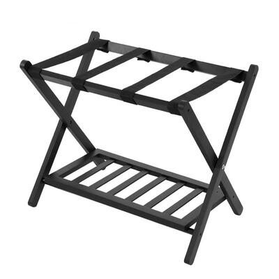 

Greensen Wooden Double Tiers Folding Luggage Suitcase Shoes Rack Holder Organizer Home Hotel