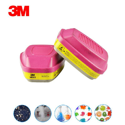 

3M 60928 Organic VaporAcid Gas Cartridge Filter P100 Standard Respiratory Protection Against CL2HCLSO2H2S
