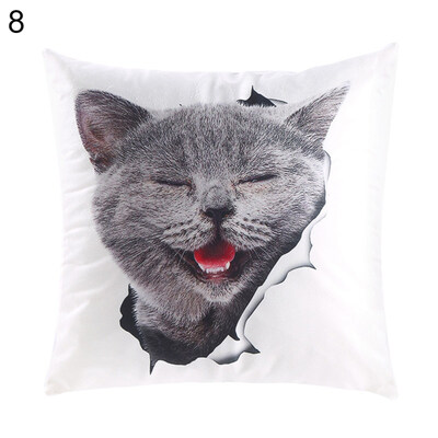 

45x45cm Cartoon Cat Throw Pillow Case Cushion Cover Sofa Bed Car Home Decor