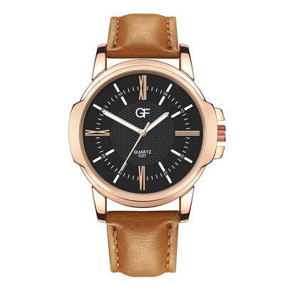 

Gobestart Hot Man Leather Watch Whatever Late Anyway Letter Watches New Pointer glow