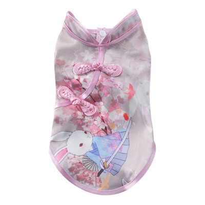 

Summer Dog Pet Dresses For Dogs Skirt Tang Suit Chinese Cheongsam Costume Clothes for Dogs Pet Puppy Cats