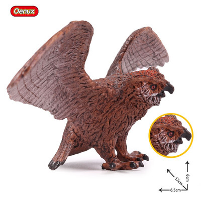 

Oenux Original Paradise Birds Flamingos Ara Seagull Pelican Snowy Owl Figurines High Quality PVC Animal Action Figure Child Toy
