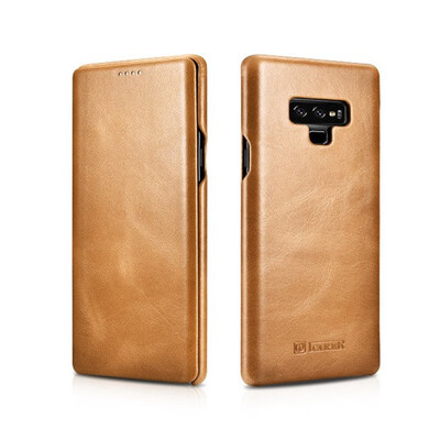 

ICARER Real Leather for Samsung Note 9 Handmade Retro Genuine Leather Case For Samsung Galaxy Note9 Vintage Leather Case For Note9