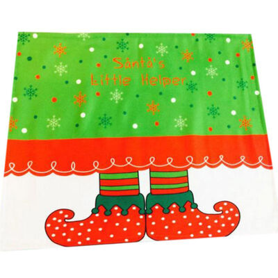 

Christmas Elf Print Place mat Home Garden Kitchen Dining Table Decoration Accessories Mats