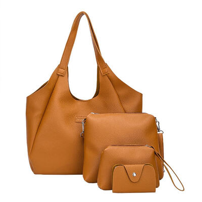 

4pcs Composite Bag Women PU Shoulder Crossbody Clutch Card Holder Purse Bag