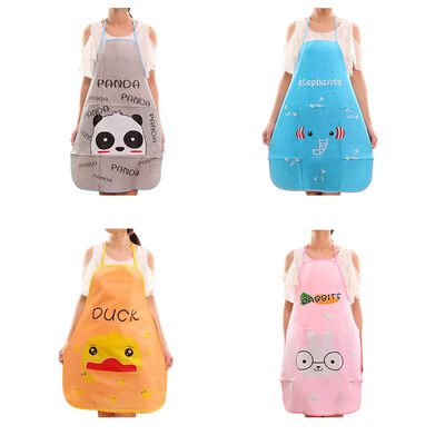 

Cute Cartoon Waterproof Apron Kitchen Restaurant Cooking Bib Aprons