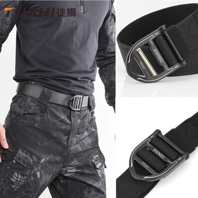 

New 17-land woven inner belt Nylon canvas tactical belt training belt Student training belt