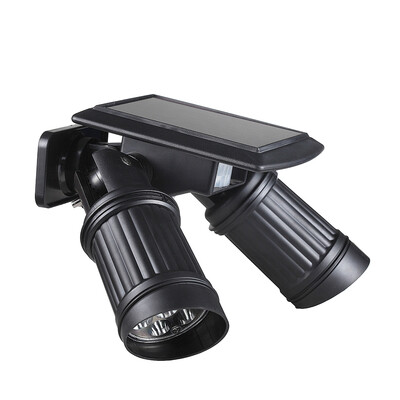

BRELONG LED Solar Sensor Wall Lamp Outdoor Lighting Garden Double Spotlight