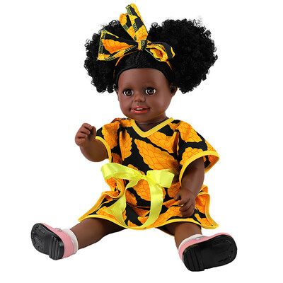 

Tailored Black Girl Dolls African American Play Dolls Lifelike 45cm Baby Play Dolls A