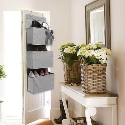 

Greensen 3 Tier Nonwoven Door Hanging Clothes Organiser Toy Storage Pockets Bag Wardrobe