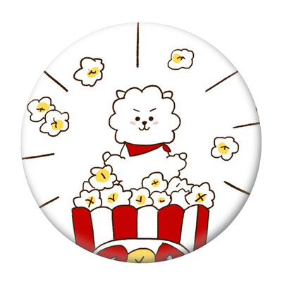 

BTS Badge Round BTS Badge Clip Cartoon Pin Badge Decorative for Clothing Bags Caps
