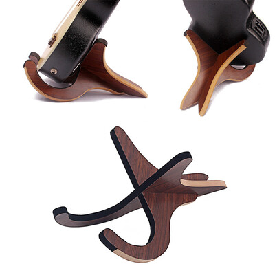 

〖Follure〗Portable Ukulele Wooden Foldable Holder Stand Collapsible Vertical Guitar Display Stand Rack