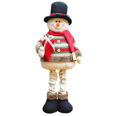 

Christmas Natal Retractable Standing Christmas Doll Large Santa Claus Snowman Elk Doll Kids New Year Gift Christmas Decoration