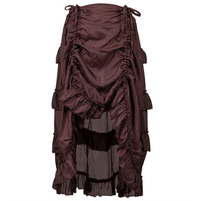 

Roseonmyhand Womens Steampunk Gothic Skirt Ruffles Pirate Skirt