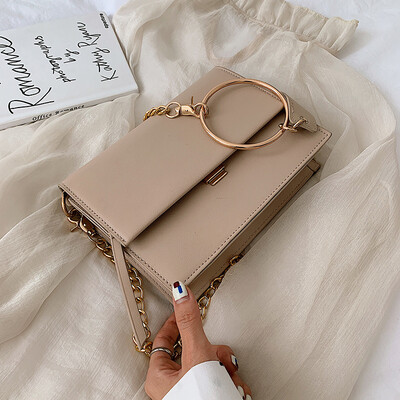 

Summer new texture bag handbag 2019 new style fashion wild shoulder bag Messenger chain small square bag