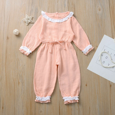 

Toddler Baby Girl Clothes Long Sleeve Romper Jumpsuit Bodysuit Overall Outfit