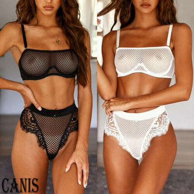 

US Women Sexy Underwear Push-up Lace Bra Set Sexy Lingerie G-string Nightwear