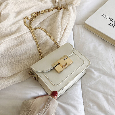 

Simple small fresh shoulder bag female 2019 new fashion temperament chain bag casual wild Messenger small square bag