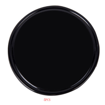 

5psc Black Car Interior Anti Skiding Round Mat Instrument Desk Phone Pads Cell Speakers Coins Cradle