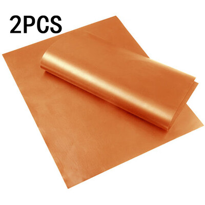 

2pcs BBQ Grill Mat Reusable Sheet Resistant Non-Stick Barbecue Bake Meat Camping