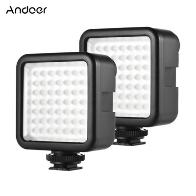 

Andoer W49 Mini Interlock Camera LED Panel Light Dimmable Camcorder Video Lighting With Shoe Mount Adapter for Canon Nikon Sony A7