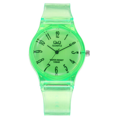 

RM Transparent QQ Watch Student Harajuku Watch Pure Color Delicate Carry NA4605