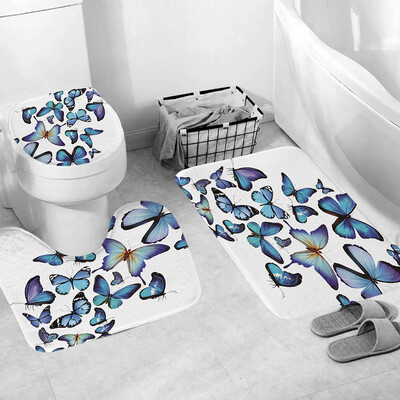 

〖Follure〗3pcs Non-Slip Fish Scale Bath Mat Bathroom Kitchen Carpet Doormats Decor