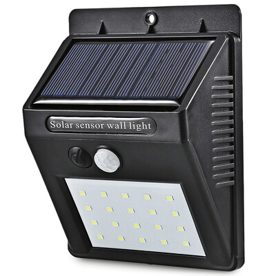 

YM - SHS - 003 20 LEDs Solar Motion Sensor Wall Light IP65 Waterproof for Outdoors Garden Patio Yard Garage Dim Type
