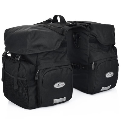 

50L Bike Panniers Bag Waterproof Rear Seat Bicycle Bag Trunk Bags Saddle Bag with Rain Cover For Travel Camping