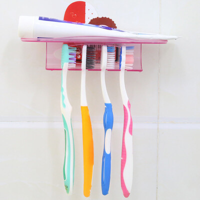 

〖Follure〗Toothbrush Spinbrush Suction Holder Wall Mount Stand Rack Home Bathroom